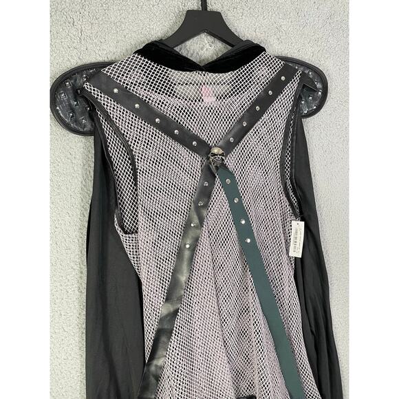 ROMA Men’s Warrior Costume 6166 Small Black Grey Mesh Dark Realm Warrior - Picture 13 of 15